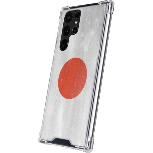 Japanese Flag Distressed Galaxy S24 Ultra Clear Case